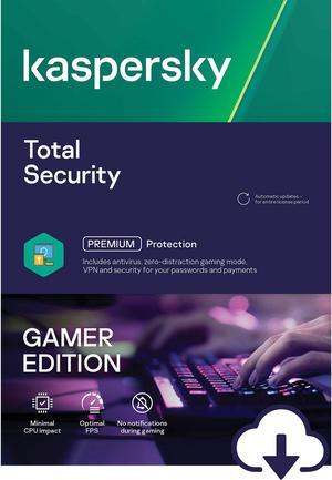 Kaspersky Total Security Gamer Edition, 1 Device 1 Year, PC/Mac Download