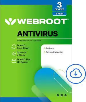 Webroot Antivirus Software 2024 - 3 Device - 2 Year Download Webroot Antivirus Software 2024 - 3 Device - 2 Year Download