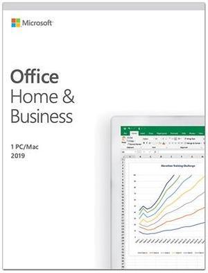 Microsoft Office Home & Business 2019 | One time purchase, 1 device | Windows 10 PC/Mac Keycard