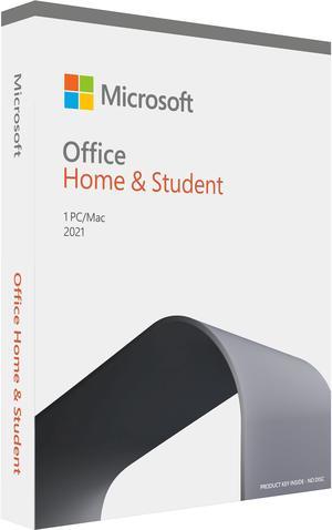Microsoft Office Home  Student 2021  One Time Purchase 1 Device  Windows 10 and 11 PCMac Keycard