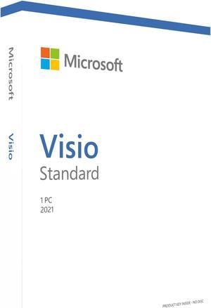 Microsoft Visio Standard 2021 / Windows 10 Product Key Card - 1 PC
