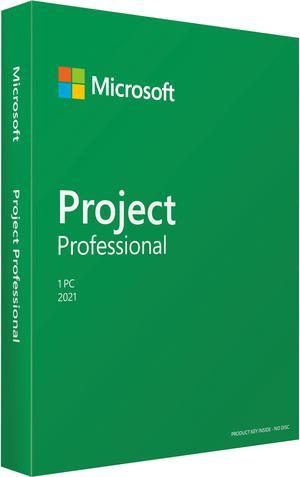 Microsoft Project Professional 2021  Windows 10 Product Key Card  1 PC