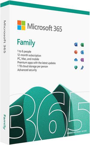 Microsoft 365 Family 1 Year Subscription