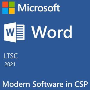 Microsoft Word LTSC 2021 | 1 User  | Modern Software in CSP | Perpetual | Tenant ID Required | Academic Business End User