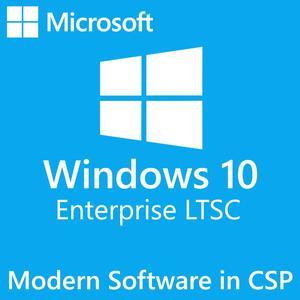 Microsoft Windows 10 Enterprise LTSC 2021 Upgrade  Modern Software in CSP  Perpetual  Tenant ID Required  Commercial Business End User