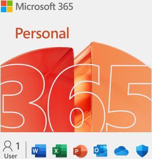 Microsoft 365 Personal |12 Month Subscription with Auto Renewal, 1 person | Premium Office apps - now with Copilot | 1TB OneDrive cloud storage | PC/Mac Download | Activation Required
