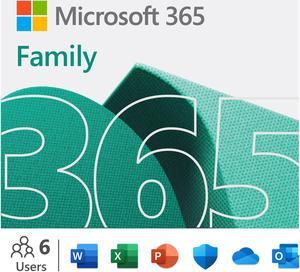 Microsoft 365 Family | 12 Month Subscription with Auto Renewal, up to 6 people | Premium Office Apps | 1TB OneDrive cloud storage | PC/Mac Download | Activation Required