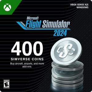 Microsoft Flight Simulator 2024 - 400 Simverse Coins Xbox Series X|S and Windows [Digital Code]