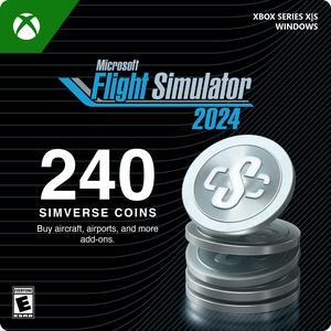 Microsoft Flight Simulator 2024 - 240 Simverse Coins Xbox Series X|S and Windows [Digital Code]