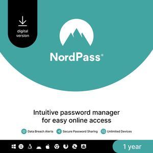 NordPass Password Manager - Unlimited Devices / 1-Year - Download