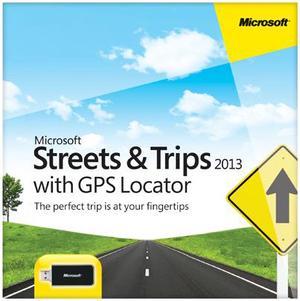 Microsoft Streets & Trips 2013 with GPS Locator