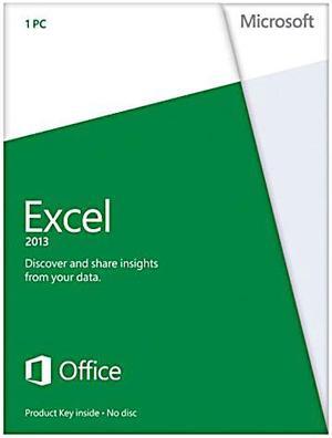 Microsoft Excel 2013 Product Key Card (no media) - 1 PC