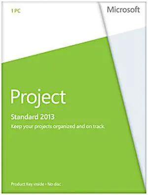 Microsoft Project 2013 Product Key Card (no media) - 1 PC