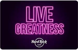 Hard Rock Cafe $50 Gift Card (Email Delivery)