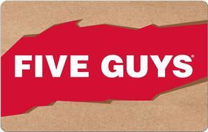 Five Guys $150 (Email Delivery)