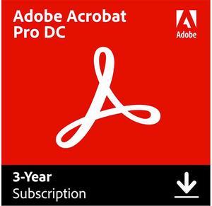Adobe Acrobat Pro DC for Windows & Mac - Digital Membership [Prepaid 3 Year]