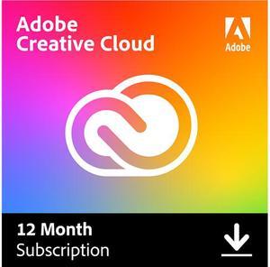 Adobe  Creative Cloud with 100 GB Cloud Storage1Year Subscription  Mac Windows iOS Digital
