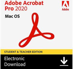 Adobe Acrobat Pro 2020 Student & Teacher (Verification Required) - MAC Download