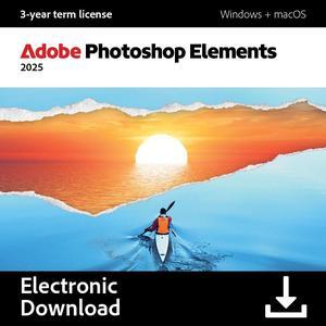 Adobe Photoshop Elements 2025 (3-Year Term License) Mac, Windows - Download