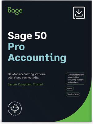 Sage 50 Pro Accounting 2024 - 1 Year Subscription [Download]