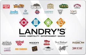 Landry's $25 Gift Card (Email Delivery)