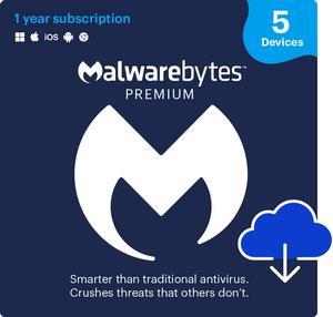 Malwarebytes Premium - 5 Devices / 1 Year - Download