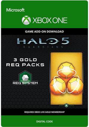 Halo 5 Guardians 3 Gold REQ Packs XBOX One Digital Code