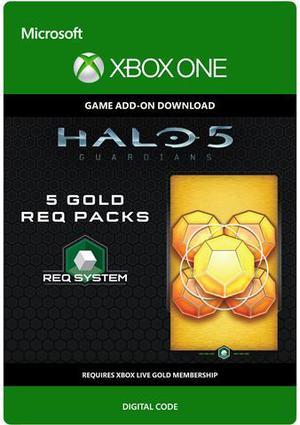 Halo 5 Guardians 5 Gold REQ Packs XBOX One Digital Code