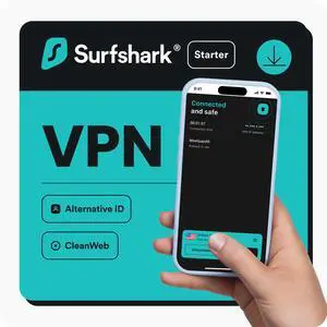Surfshark Starter: VPN - 1 Device / 1 Year - Download