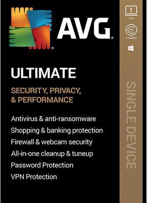 AVG Ultimate (Unlimited VPN + Internet Security + Cleaner) 2024 - 1 PC 2 Years - Download