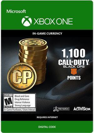 Call of Duty Black Ops 4 Points  1100 Xbox One Digital Code