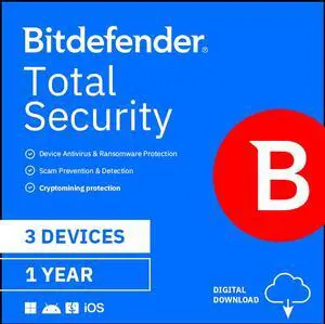 Bitdefender Total Security 3 Device/1 Year - Download