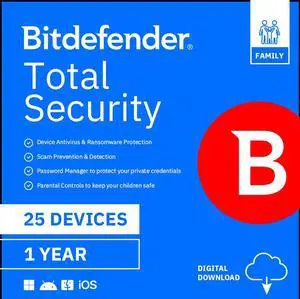 Bitdefender Premium Security Family 25 Devices/1 Year - Download