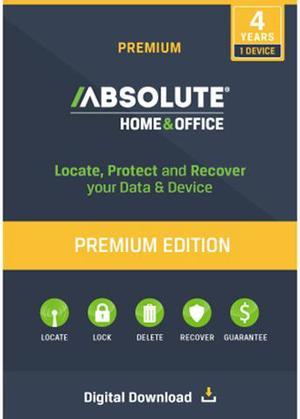 Absolute Home & Office Premium (Track, Recover, and Lock Lost Laptop) 4 Year - Download