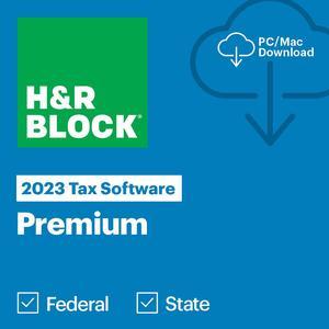 H&R Block 2023 Premium Tax Software - PC/Mac - Download