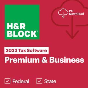 H&R Block 2023 Premium & Business Software - Windows Only - Download