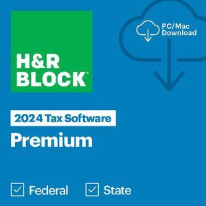 H&R Block Tax Software Premium 2024 PC/Mac [Download]