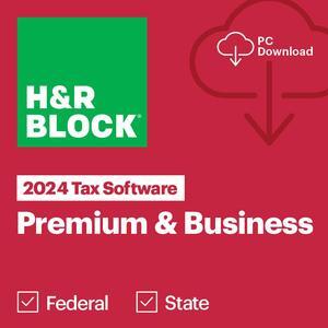 H&R Block Tax Software Premium & Business 2024 PC Only [Download]