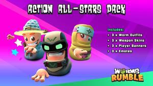 Worms Rumble - Action All-Stars Pack  [Online Game Code]