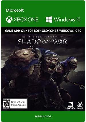 Middleearth Shadow of War  Slaughter Tribe Nemesis Expansion Xbox One  Windows 10 Digital Code