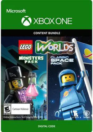 LEGO Worlds Classic Space Pack and Monsters Pack Bundle Xbox One [Digital Code]