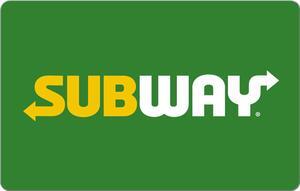 Subway $10 Gift Card (Email Delivery)