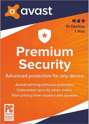 Avast Premium Security 2024, 10 Devices 1 Year - Download