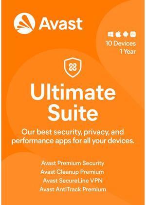 Avast Ultimate (Unlimited VPN + Internet Security + Cleaner) 2024, 10 Devices 1 Year - Download