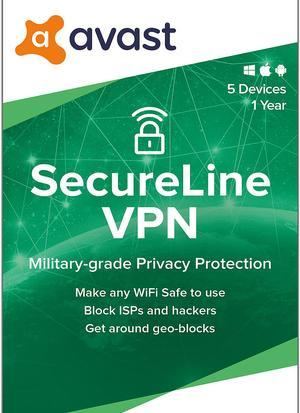 Avast SecureLine VPN 2024, 5 Devices 1 Year - Download