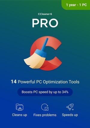 Piriform CCleaner Professional - 1PC / 1 YR - Download