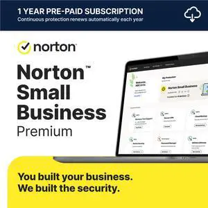 Norton Small Business Premium – Protect What You’ve Built, 24/7 Business Tech Support, VPN, PC Cloud Backup, Business Antivirus Software, & Data Protection [Download]