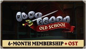 Old School RuneScape 6-Month Membership + OST - PC [Steam Online Game Code]