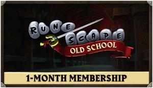 Old School RuneScape 1-Month Membership - PC [Steam Online Game Code]
