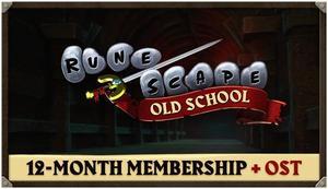 Old School RuneScape 12-Month Membership + OST - PC [Steam Online Game Code]